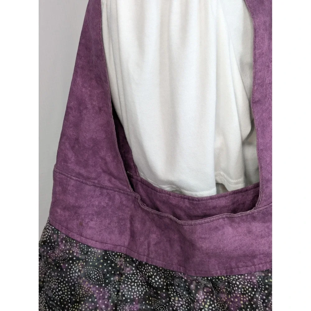 Purple Black Boho Hobo Bag Batik Print Festival Shoulder Purse Slouch Tote